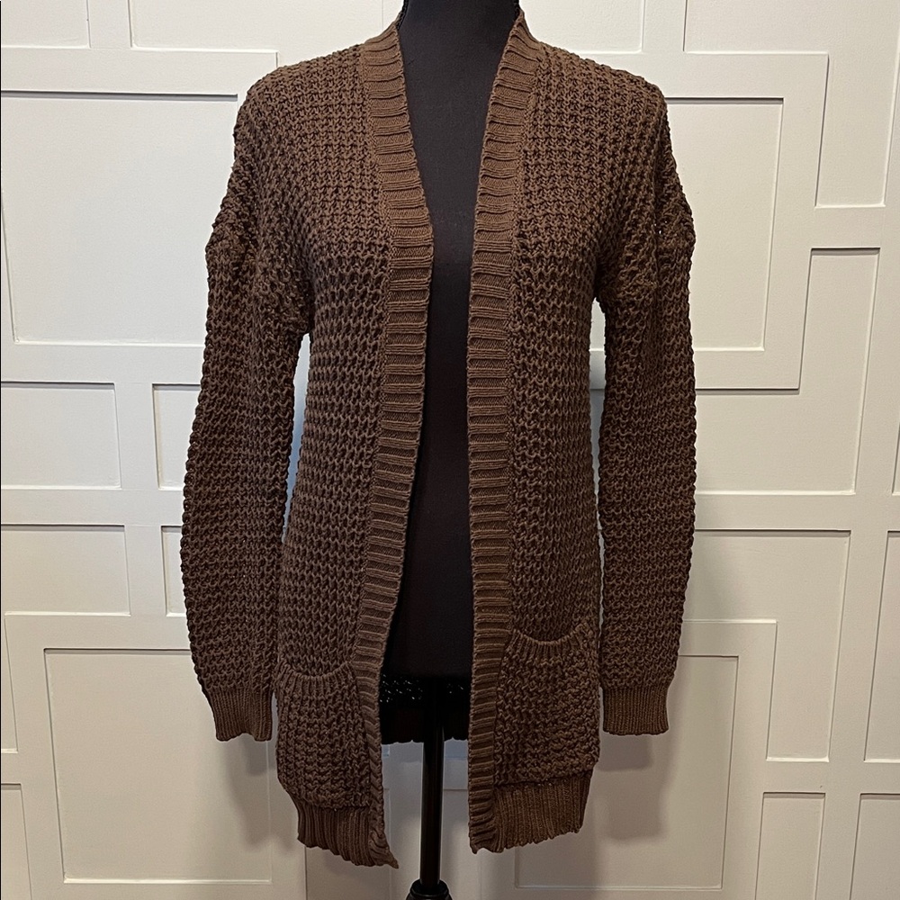 Express Hunter Green Cardigan